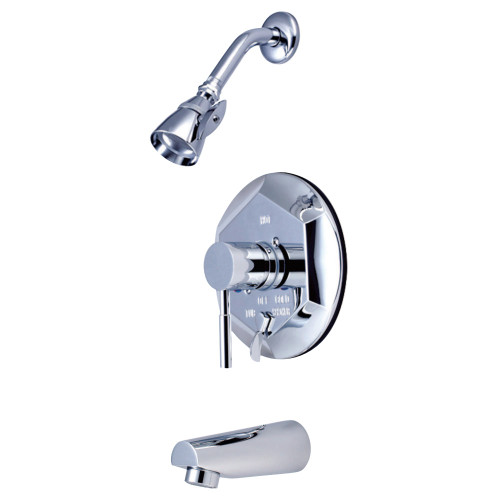 Kingston Brass KB46310DL Concord Tub & Shower Faucet, Polished Chrome