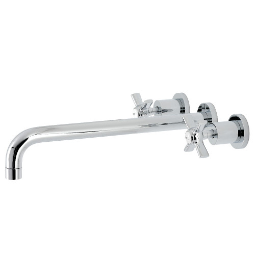 Kingston Brass KS8041ZX Millennium Wall Mount Tub Faucet, Polished Chrome