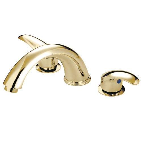 Kingston Brass KS6362LL Roman Tub Faucet, Polished Brass