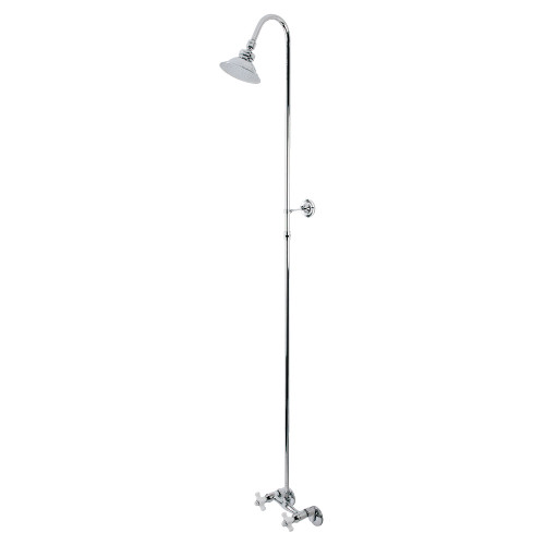 Kingston Brass CCK2131PX Vintage Shower Combo, Polished Chrome