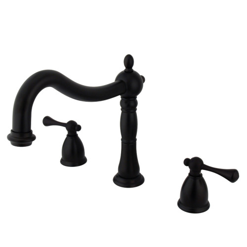 Kingston Brass KS1345BL Heritage Roman Tub Faucet, Oil Rubbed Bronze