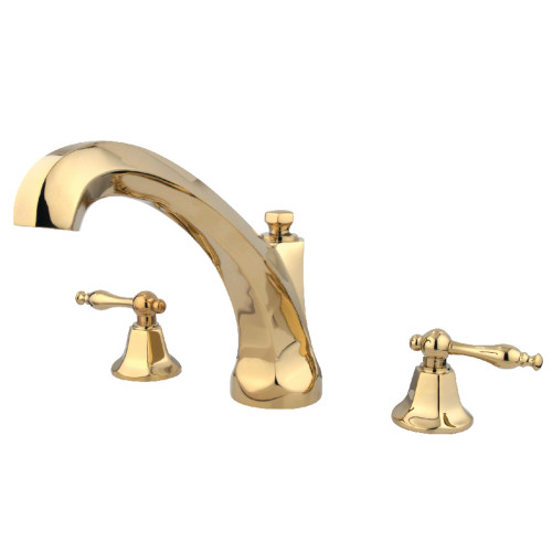 Kingston Brass KS4322NL Metropolitan Roman Tub Faucet, Polished Brass