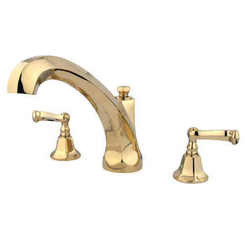 Kingston Brass KS4322FL Roman Tub Faucet, Polished Brass