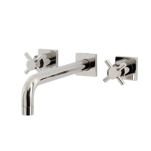 Kingston Brass KS6026DX Concord Wall Mount Tub Faucet, Polished Nickel