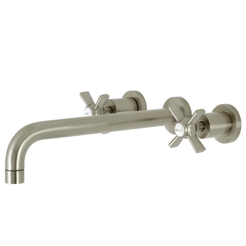 Kingston Brass KS8058ZX Millennium Wall Mount Tub Faucet, Brushed Nickel