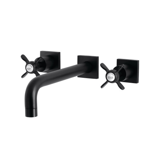 Kingston Brass KS6020BEX Essex Wall Mount Tub Faucet, Matte Black