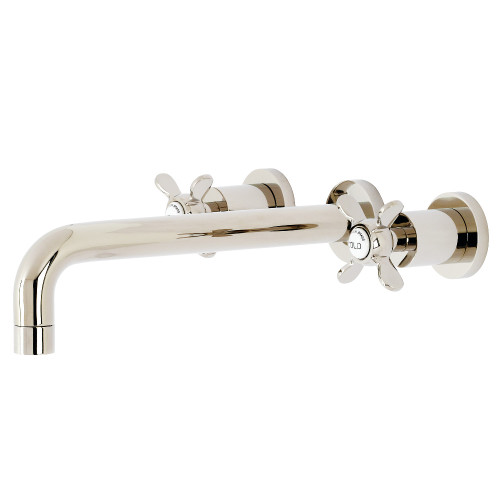 Kingston Brass KS8026BEX Essex Two-Handle Wall Mount Tub Faucet, Polished Nickel