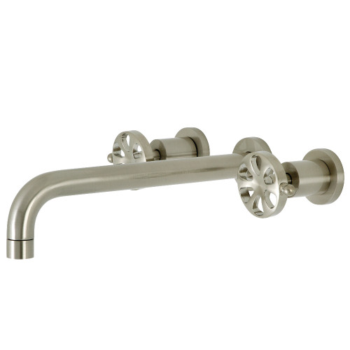 Kingston Brass KS8058RX Belknap Wall Mount Tub Faucet, Brushed Nickel