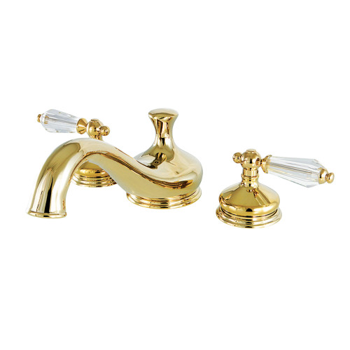 Kingston Brass KS3332WLL Wilshire Roman Tub Faucet, Polished Brass