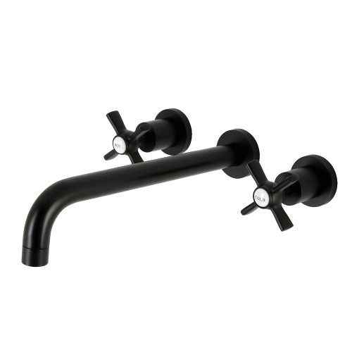 Kingston Brass KS8050ZX Millennium Wall Mount Tub Faucet, Matte Black