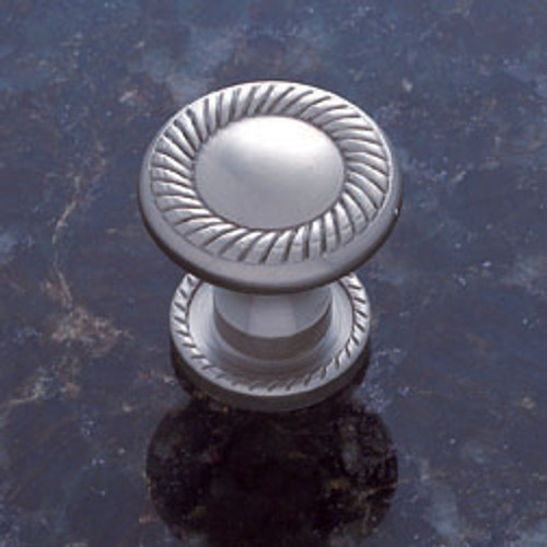 JVJ 67446 Satin Nickel 31 mm (1.21") Rope Door Knob With Back Plate