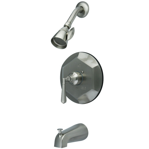 Kingston Brass KB4638HL Metropolitan Tub & Shower Faucet, Brushed Nickel