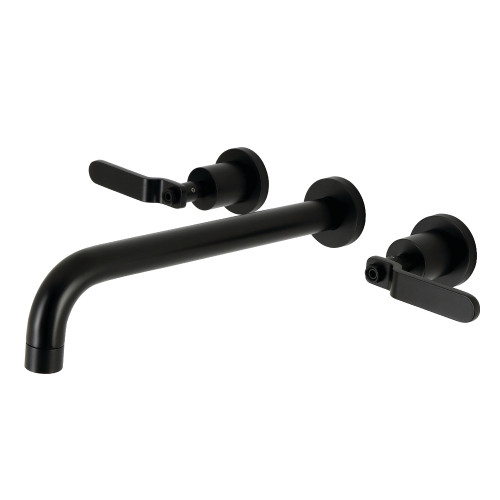 Kingston Brass  KS8050KL Whitaker Wall Mount Tub Faucet, Matte Black