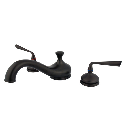 Kingston Brass KS3335ZL Silver Sage Roman Tub Faucet, Oil Rubbed Bronze