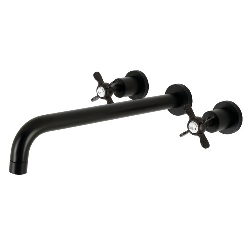 Kingston Brass KS8040BEX Essex Wall Mount Tub Faucet, Matte Black