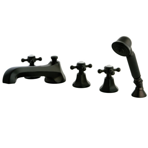 Kingston Brass KS43055BX Roman Tub Faucet with Hand Shower, Oil Rubbed Bronze