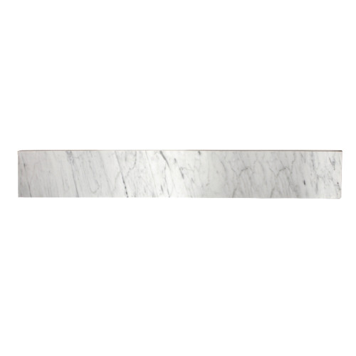 Kingston Brass Fauceture KVPB36MBS Templeton 36-Inch Carrara Marble Vanity Top Backsplash, Carrara White