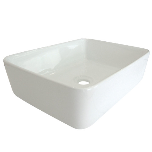 Kingston Brass Fauceture EV5102 French Petite Vessel Sink, White