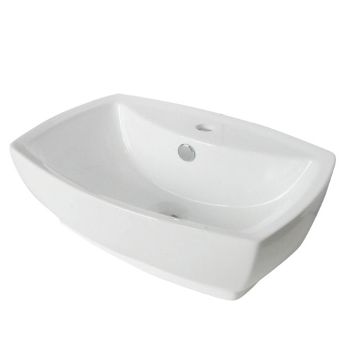 Kingston Brass Fauceture EV8145 Marquis Vessel Sink, White - 15 3/8 inch