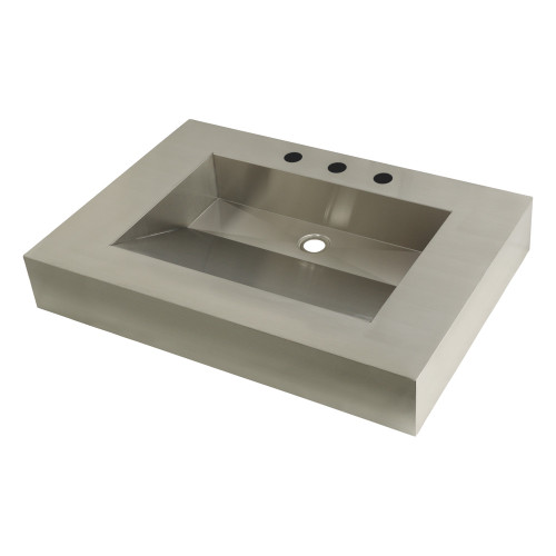 Kingston Brass GLTS31225 Fauceture 31" x 22" Stainless Steel Bathroom Sink, Brushed