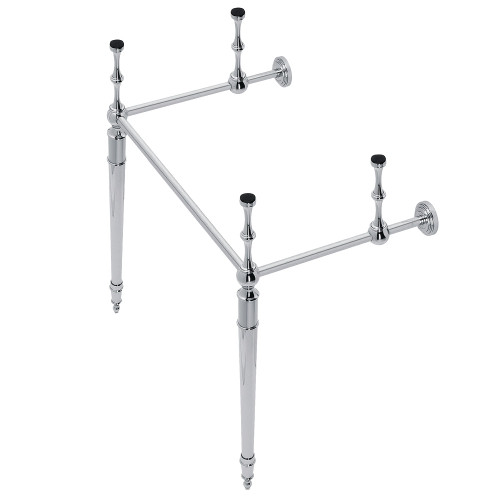 Kingston Brass VPB33221 Edwardian Brass Console Sink Legs, Polished Chrome - 22 5/16 x 18 15/16 inches