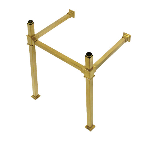 Kingston Brass VPB3322SQ7 Monarch 22-Inch Stainless Steel Console Sink Legs, Brushed Brass