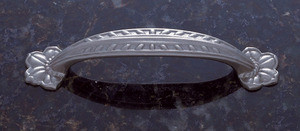 JVJ Satin Nickel 96 mm Leafed Edge Door Pull - 66346