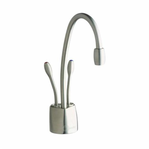 Insinkerator Indulge Contemporary Instant Hot and Cold Water Dispenser Faucet (F-HC-1100-SN), Satin Nickel - 44252B