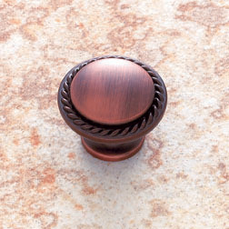 JVJ Old World Bronze Rope Edged Door Knob 1 1/4" - 69412