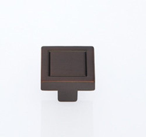 JVJ 76712 Old World Bronze 24 mm (5/16") Square Contemporary Door Knob