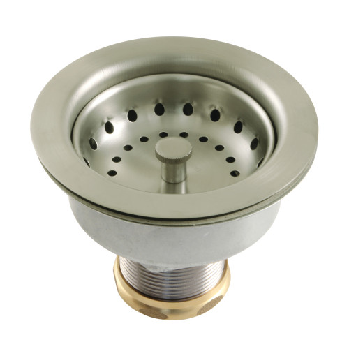 Kingston Brass K112BN Tacoma Snap-N-Tite Sink Basket Strainer, Brushed Nickel