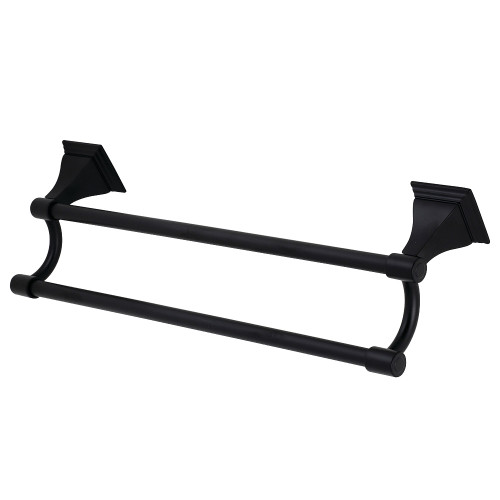 Kingston Brass BAH612318MB Monarch 18-Inch Dual Towel Bar, Matte Black