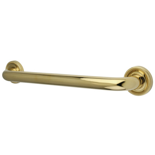 Kingston Brass DR914182 Camelon 18" Grab Bar, 1-1/4" Diameter, Polished Brass