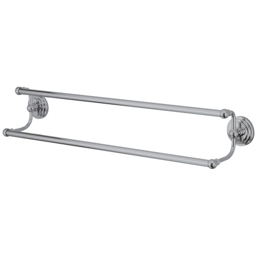 Kingston Brass BA2713C Milano 24" Dual Towel Bar, Polished Chrome