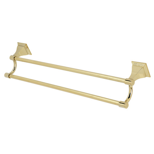 Kingston Brass BAH6123PB Monarch 24-Inch Dual Towel Bar, Polished Brass