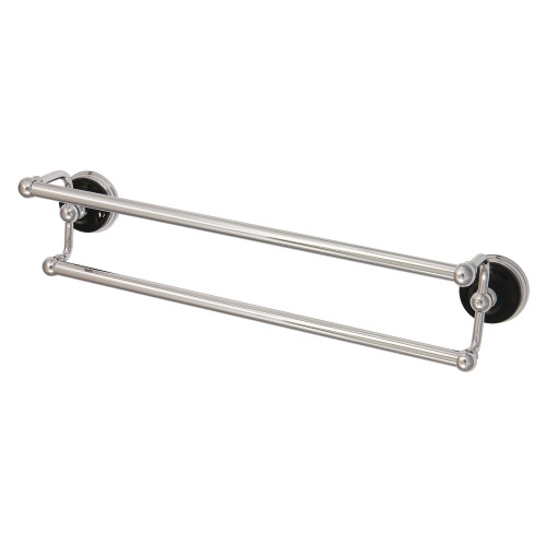 Kingston Brass BA91318C Water Onyx 18 in. Dual Towel Bar, Polished Chrome