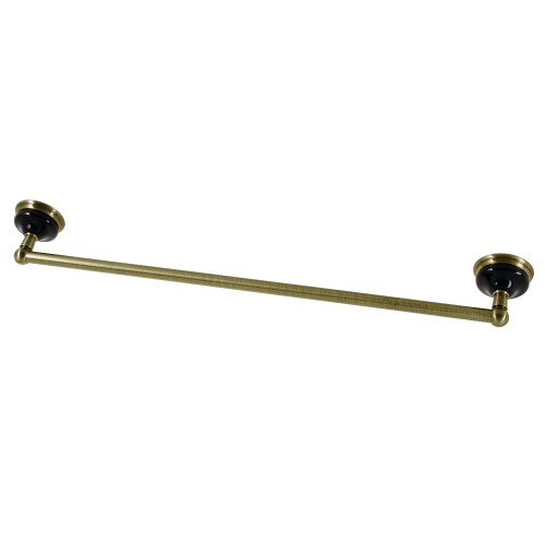 Kingston Brass BA9111AB Water Onyx 24 in. Towel Bar, Antique Brass