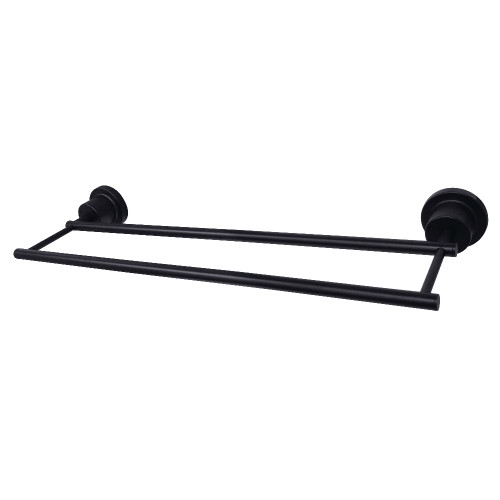 Kingston Brass BAH821318MB Concord 18 Inch Double Towel Bar, Matte Black