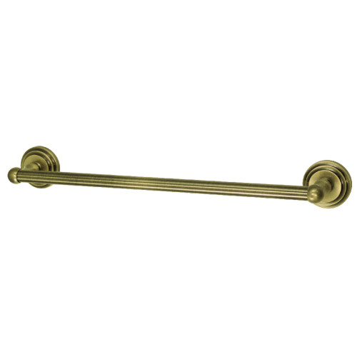 Kingston Brass BA2712AB Milano 18" Towel Bar, Antique Brass