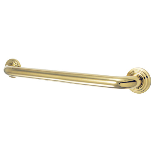 Kingston Brass DR214182 Milano 18-Inch X 1-1/4-Inch OD Decorative Grab Bar, Polished Brass