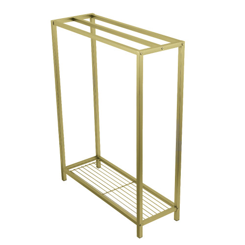 Kingston Brass SCC8357 Edenscape Freestanding Iron Towel Rack, Brushed Brass