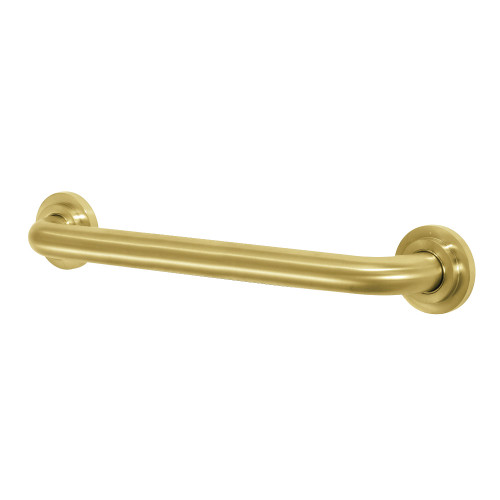 Kingston Brass DR414187 Manhattan 18-Inch X 1-1/4-Inch OD Decorative Grab Bar, Brushed Brass