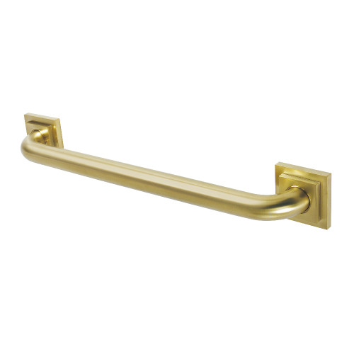 Kingston Brass DR614187 Claremont 18" Grab Bar, 1-1/4" Diameter, Brushed Brass