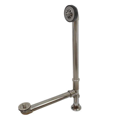 Kingston Brass CC2086 Clawfoot Tub Waste & Overflow Drain, Polished Nickel