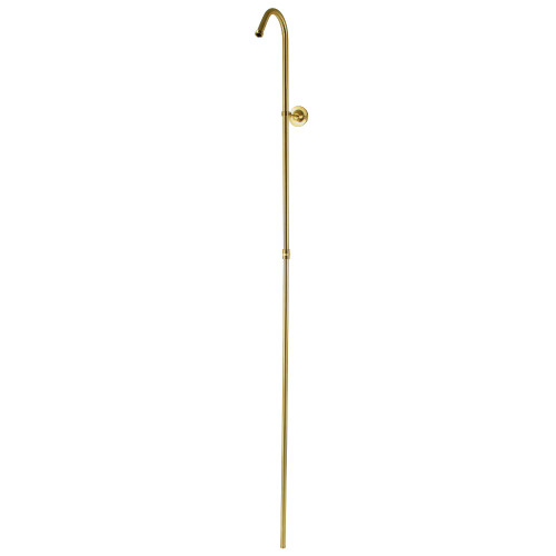 Kingston Brass CC3167 Vintage Riser - Convert to Shower (without Spout and Shower Head), Brushed Brass