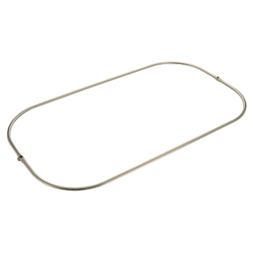 Kingston Brass CCR1042-8 Vintage Rectangular Shower Curtain Enclosure Ring Only, Brushed Nickel - For Freestanding or Clawfoot Tub