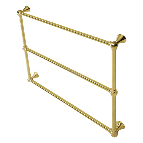 Kingston Brass DTC323619BB Maximilien 36-Inch Wall Mount Towel Rack, Brushed Brass