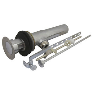 Kingston Brass KB1007 Brass Pop-up Drain Assembly - Brushed Nickel/Polished Chrome