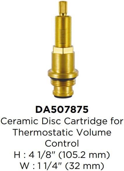 Gerber Brass Cartridge For Thermostatic Volume Control - DA507875