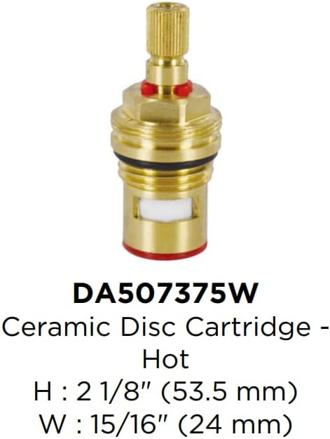 Gerber Ceramic Disc Cartridge Hot Side For Pot Filler - DA507375W